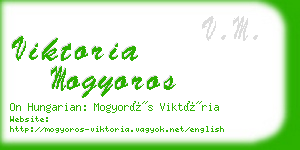 viktoria mogyoros business card